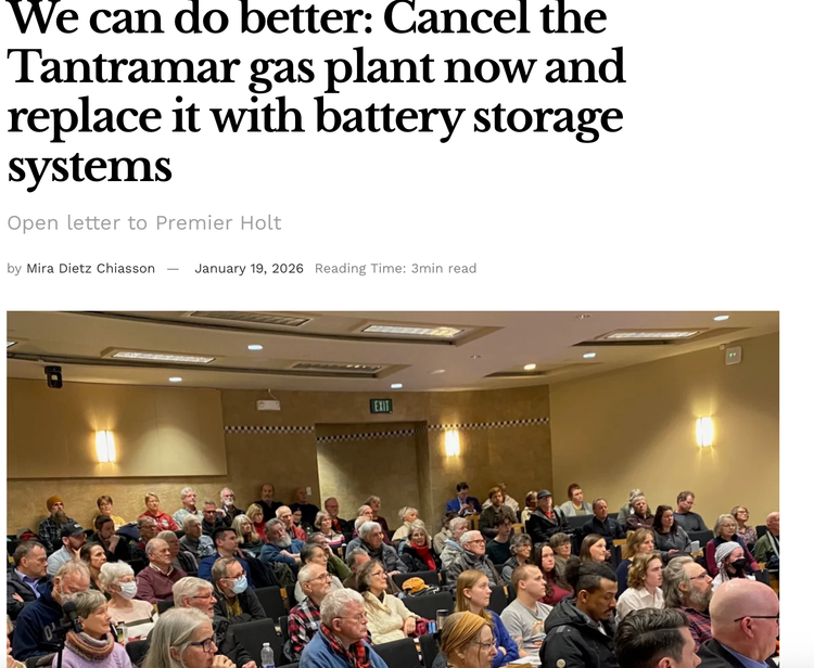 Opposing the Tantramar Gas Plant