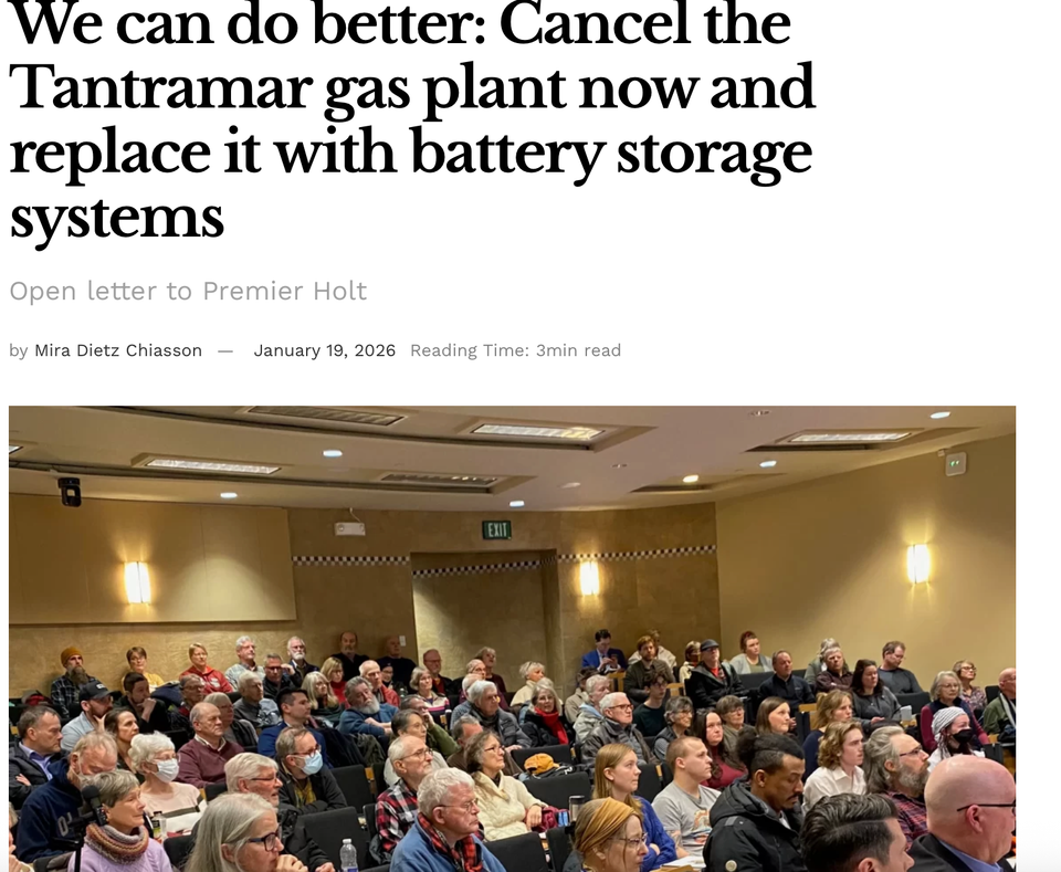 Opposing the Tantramar Gas Plant